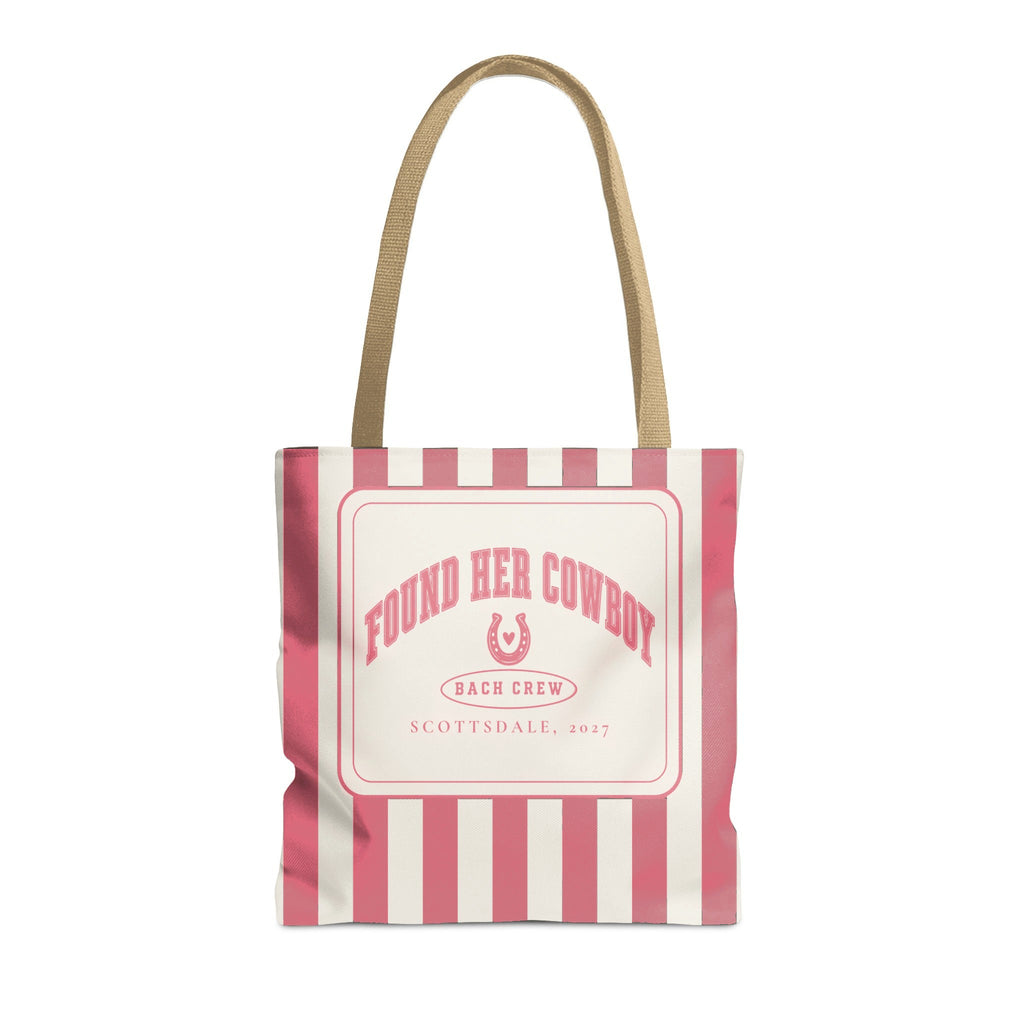 Found Her Cowboy striped tote bag, Watermelon