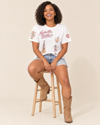 Nashville Bride Doodles T-shirt, seated