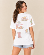 Scottsdale Bride Doodles T-shirt, worn back view