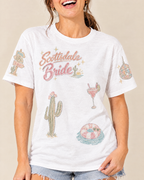 Scottsdale Bride Doodles T-shirt, close-up