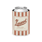 Lassoed For Life striped can cooler, Terracotta