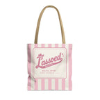 Lassoed For Life striped tote bag, Blossom