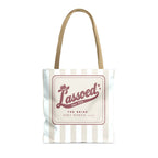Lassoed For Life striped tote bag, Bride