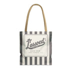 Lassoed For Life striped tote bag, Pepper