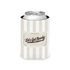 Let's Get Rowdy striped can cooler, Bride