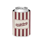 Let's Get Rowdy striped can cooler, Chili