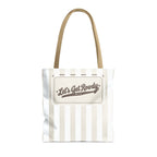 Let's Get Rowdy striped tote bag, Bride