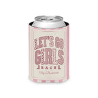 Let's Go Girls striped can cooler, Blossom