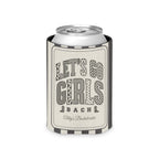 Let's Go Girls striped can cooler, Pepper
