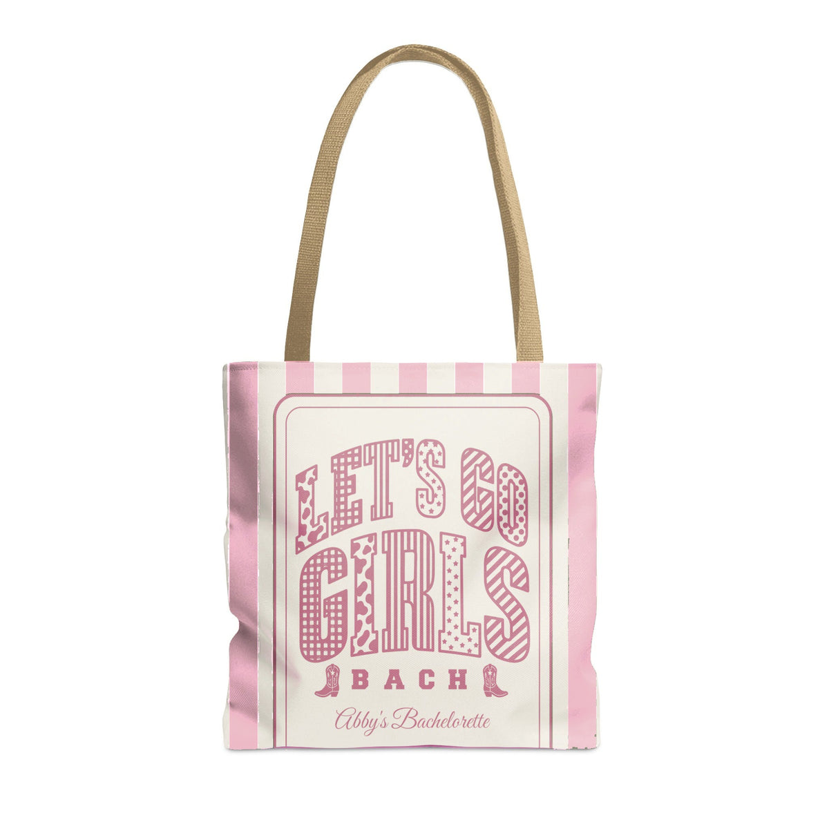 Let's Go Girls striped tote bag, Blossom