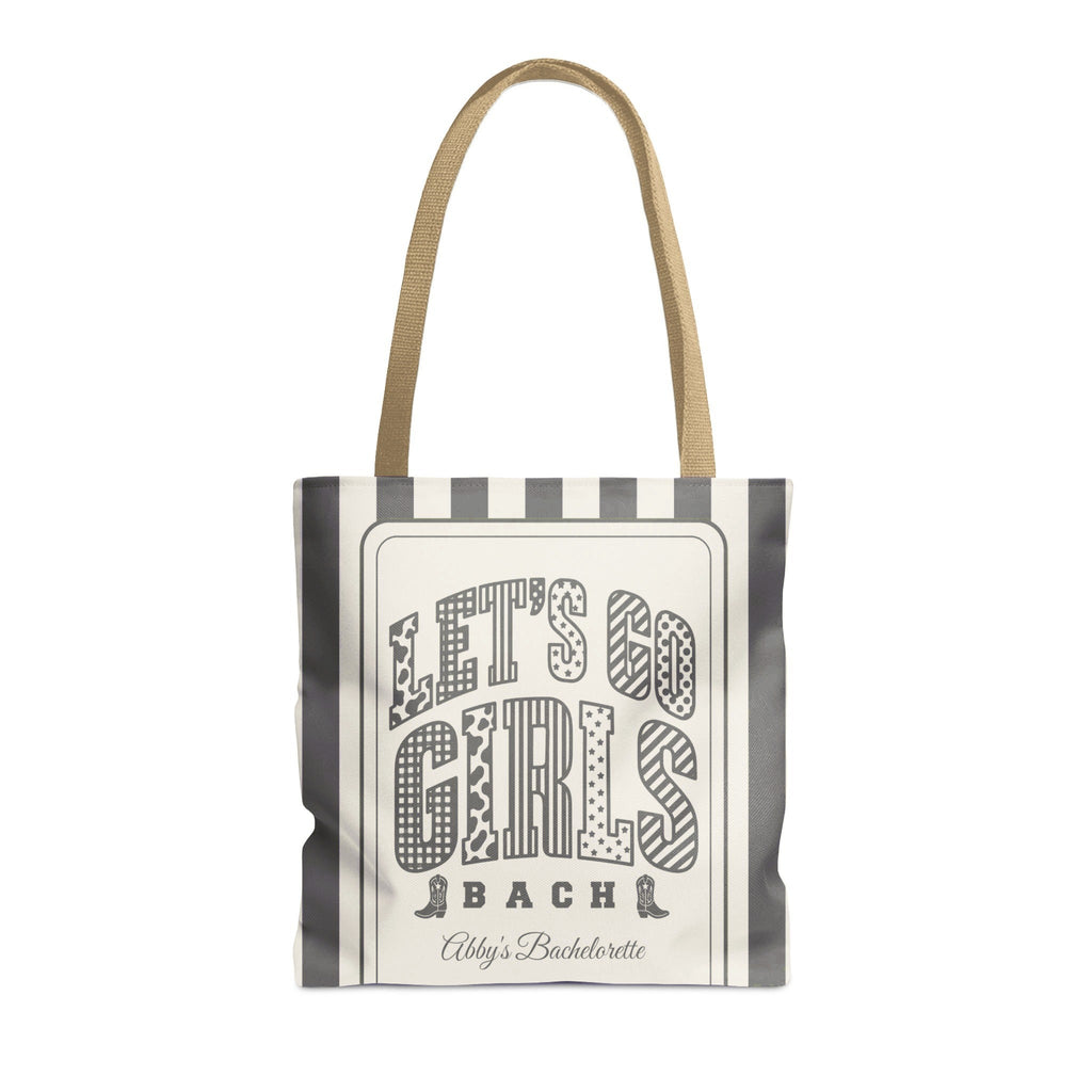 Let's Go Girls striped tote bag, Pepper