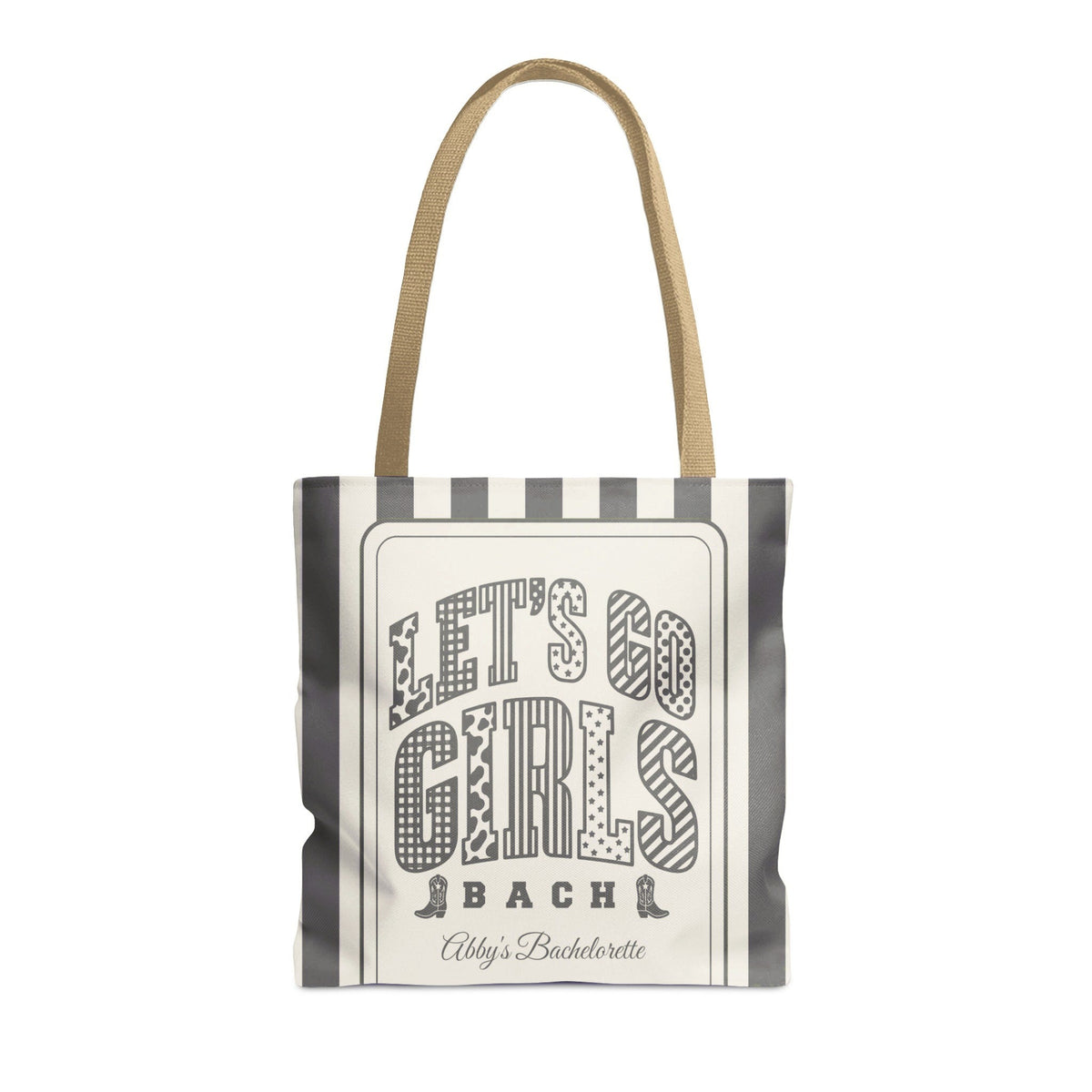Let's Go Girls striped tote bag, Pepper