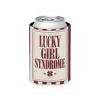 Lucky Bride Syndrome striped can cooler, Chili