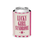 Lucky Bride Syndrome striped can cooler, Crunchberry