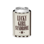 Lucky Bride Syndrome striped can cooler, Espresso