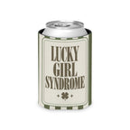 Lucky Bride Syndrome striped can cooler, Moss