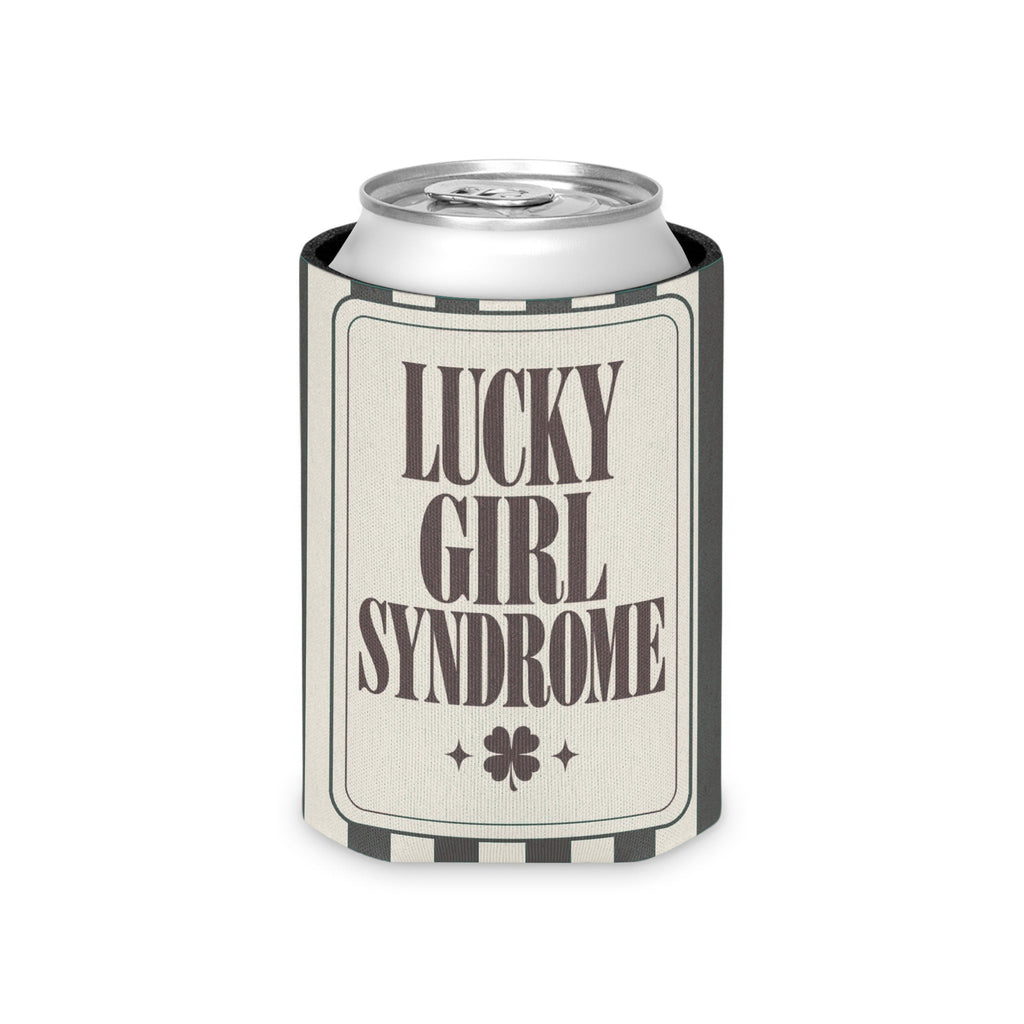 Lucky Bride Syndrome striped can cooler, Pepper