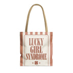 Lucky Bride Syndrome striped tote bag, Terracotta