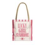 Lucky Bride Syndrome striped tote bag, Watermelon