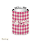 Custom name can cooler, Gingham, Regular, Crunchberry