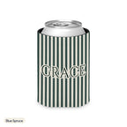 Custom name can cooler, Pinstripe, Regular, Blue Spruce