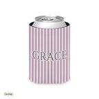 Custom name can cooler, Pinstripe, Regular, Orchid