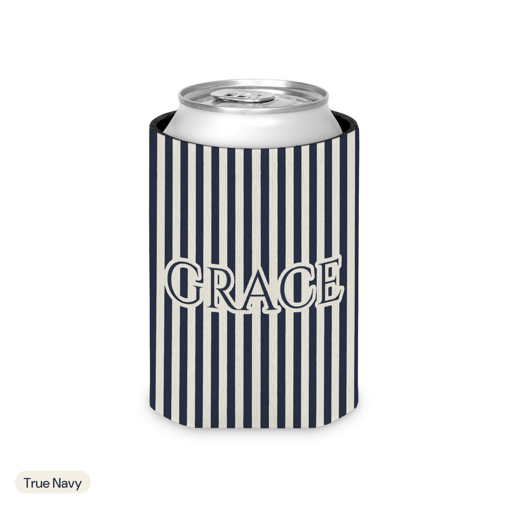 Custom name can cooler, Pinstripe, Regular, True Navy