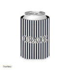 Custom name can cooler, Pinstripe, Regular, True Navy