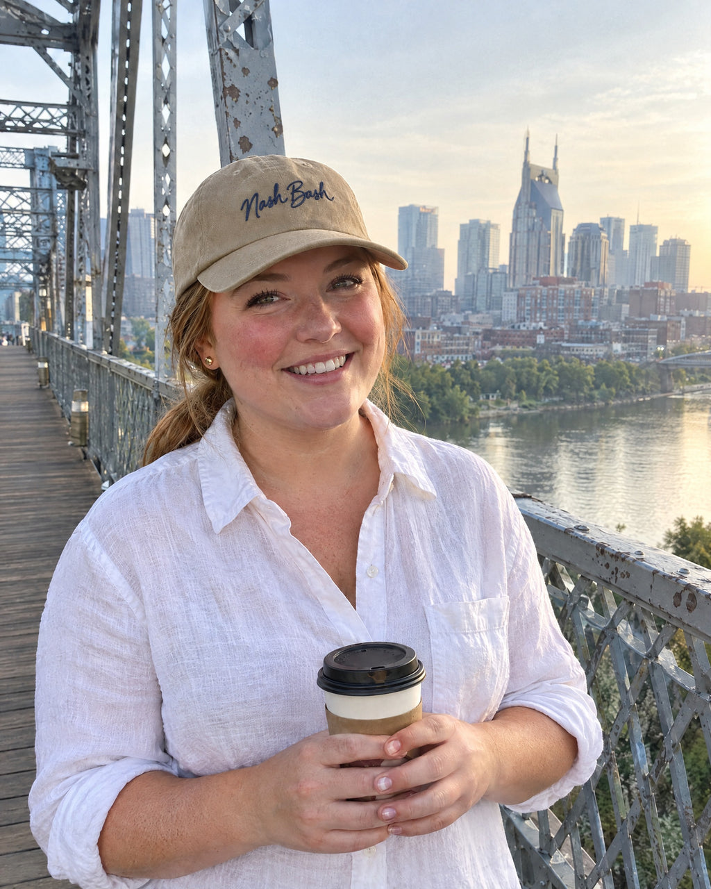 Nash Bash embroidered dad caps on a bachelorette trip with the crew