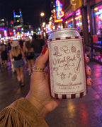 Nash Bash can coolers on a bachelorette trip with the crew