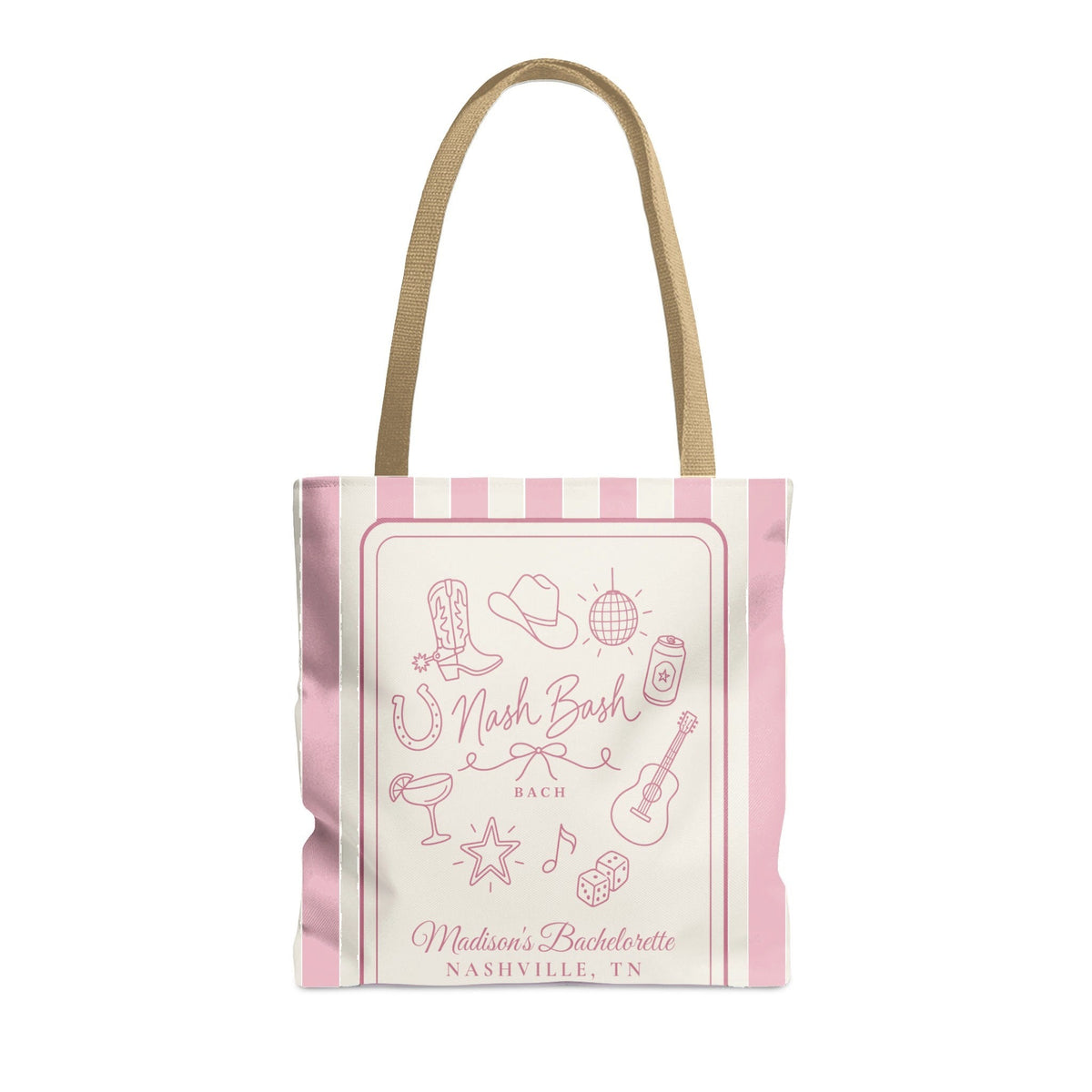 Nash Bash striped tote bag, Blossom