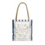 Nash Bash striped tote bag, Blue Jean