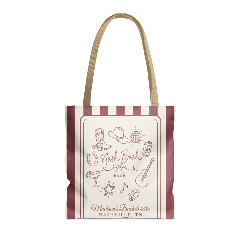 Nash Bash striped tote bag, Chili