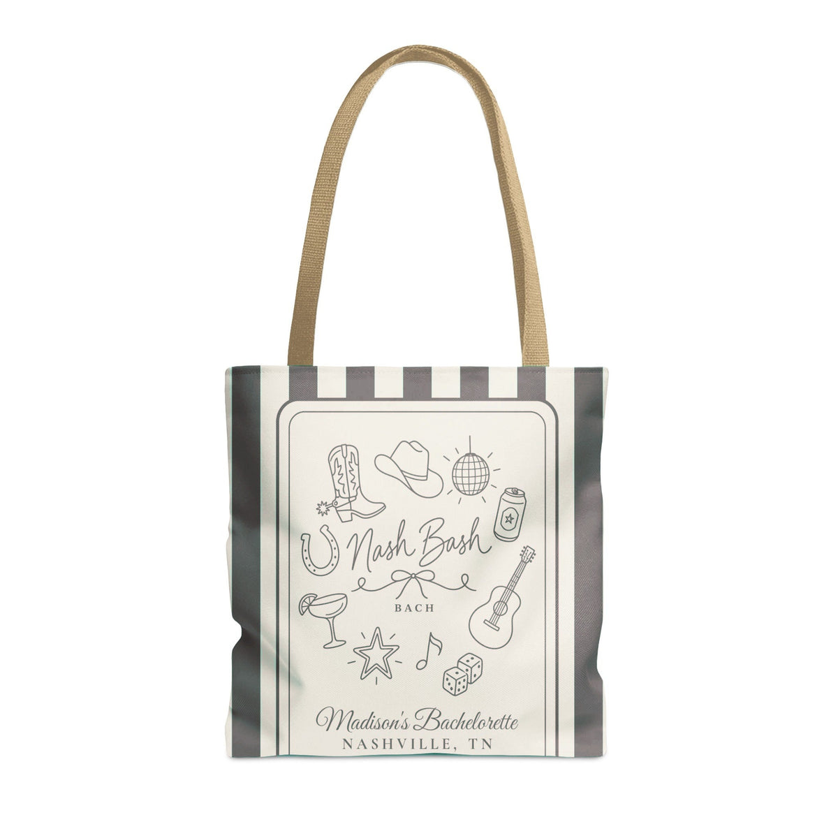 Nash Bash striped tote bag, Pepper