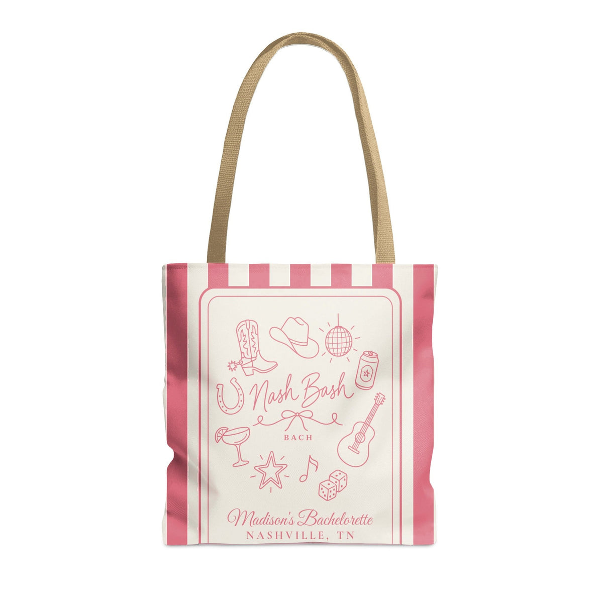 Nash Bash striped tote bag, Watermelon
