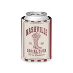 Nashville Social Club striped can cooler, Chili