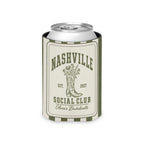 Nashville Social Club striped can cooler, Moss