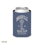 Nashville Social Club solid can cooler, Regular, Blue Jean