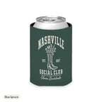 Nashville Social Club solid can cooler, Regular, Blue Spruce