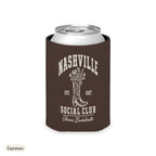 Nashville Social Club solid can cooler, Regular, Espresso