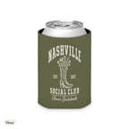 Nashville Social Club solid can cooler, Regular, Moss