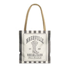 Nashville Social Club striped tote bag, Pepper
