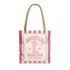 Nashville Social Club striped tote bag, Watermelon