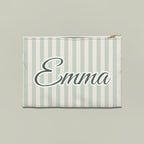 Last Toast On The Coast name pouch, Large, Bay stripes