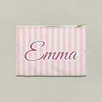 Last Toast On The Coast name pouch, Large, Blossom stripes