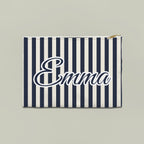 Last Toast On The Coast name pouch, Large, True Navy stripes