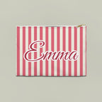 Last Toast On The Coast name pouch, Large, Watermelon stripes