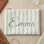 Last Toast On The Coast name pouch, Small, Bay stripes
