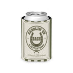 Saddlin' Up & Settlin' Down striped can cooler, Moss