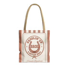 Saddlin' Up & Settlin' Down striped tote bag, Terracotta